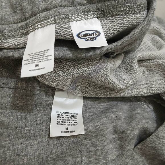 New york jets womens medium sweatshirt hoodie shorts set gray and green - Picture 6 of 7